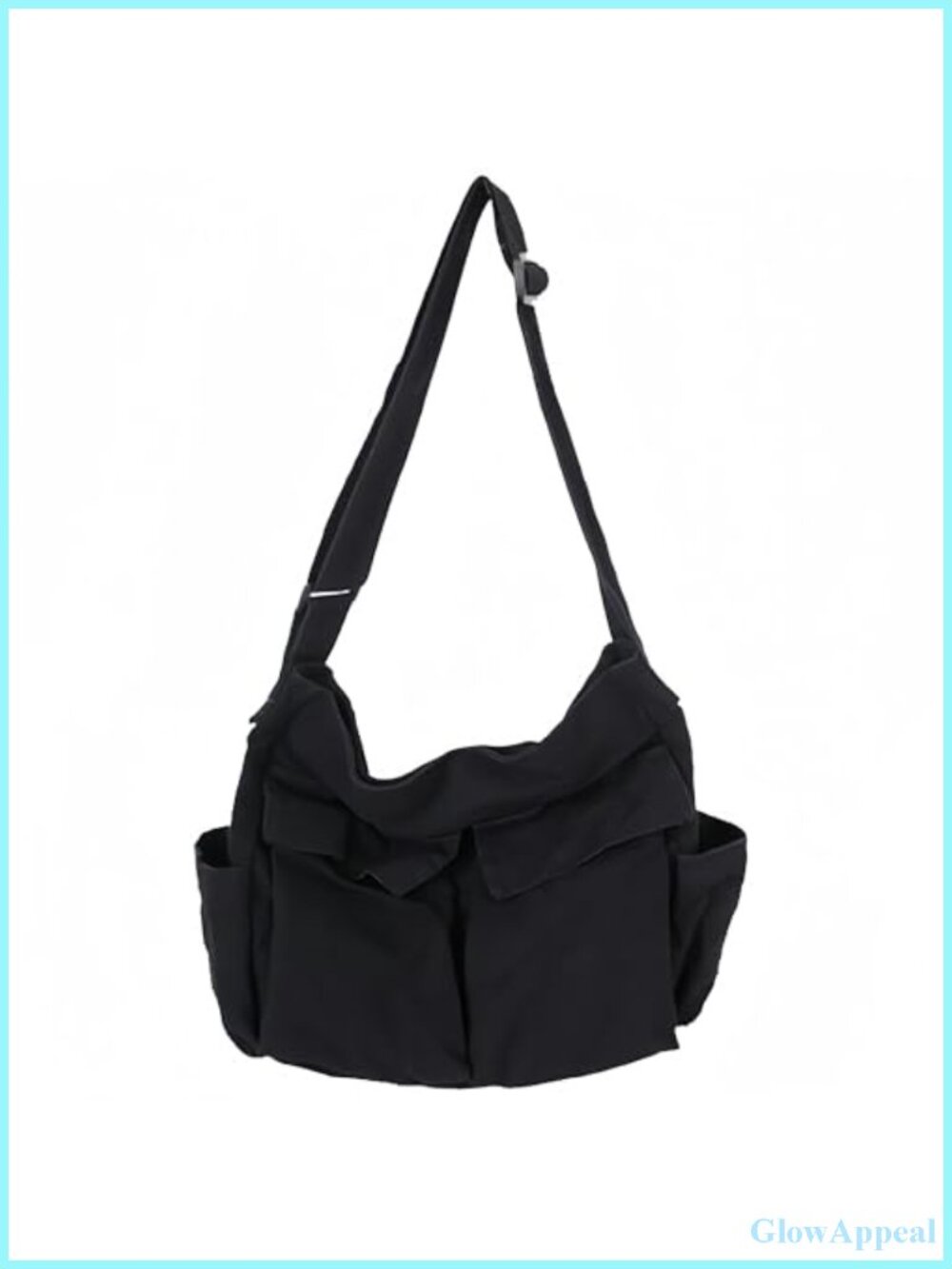 Lauthen.S Canvas Hobo Crossbody Tote Bag for Women Men - Large Messenger with